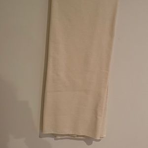 Off white linen tablecloth 112x82